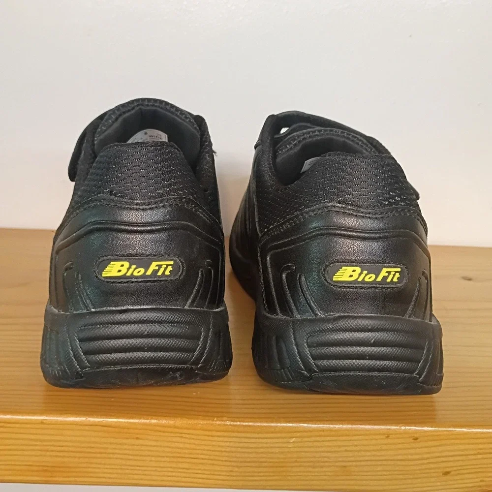 Orthofeet Biofit Strap Shoes Sneakers Men's 8‎ 2E Wide Black Leather Comfort